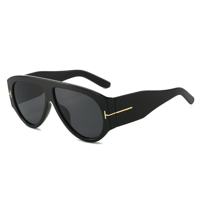 Oversized Aviator Sunglasses – Unisex, UV400 Protection & Metal Frame