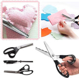 Pinking Shears – Zigzag Blade, High-Carbon Steel, 23.5cm for Fabric & Crafts