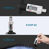 Digital Tire Tread Depth Gauge – LCD Display, 0.01mm Accuracy & mm/Inch Units