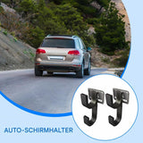 Car Umbrella Holder with Hook – Headrest Clip Mount, Non-Slip Metal Clip (2-Pack)