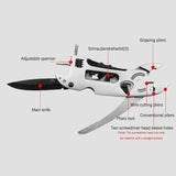 Stainless Steel Multi-Tool Pliers – Locking Mechanism, Screwdriver Bits & 156g