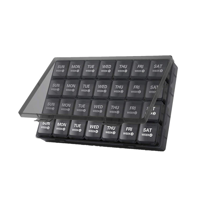 Medikamenten-Organizer 28 Fächer – Wochendispenser für Tabletten