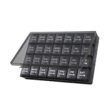 Medikamenten-Organizer 28 Fächer – Wochendispenser für Tabletten