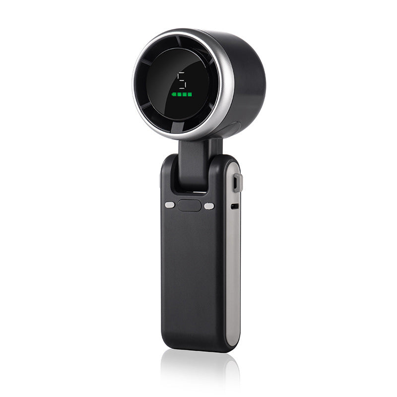 Foldable Handheld Fan – 5 Speed Settings, LED Display & USB-C Fast Charging