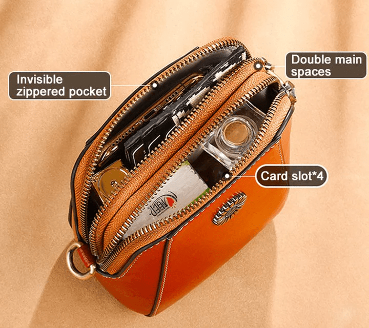 Optimized Product Title: **Kleine Lederoptik Crossbody-Tasche mit Verstellbarem Riemen & Mehreren Fächern – Stilvolle Damenhandtasche für Alltag und Freizeit**