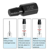 20-Piece Screw Extractor Set – Left-Hand Thread, Removes Stripped & Damaged Screws