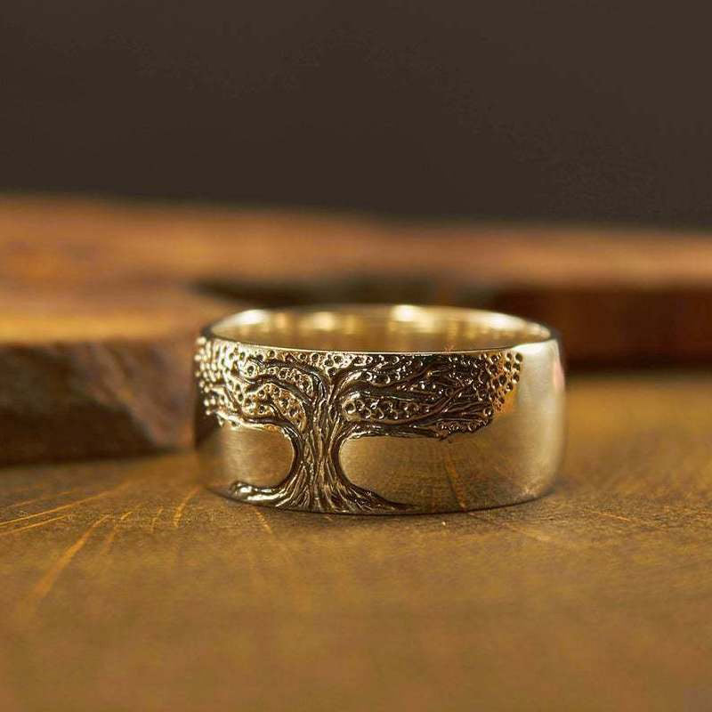 Lina Stylish Tree-of-Life Ring detail