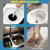 Drain Cleaning Spiral – Manganese Steel, Drill Adapter for 1-3m Pipes