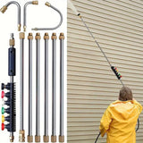 Pressure Washer Telescopic Extension Wand – 275 Bar, 1/4" Quick-Connect & Nozzle Set