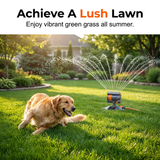Oscillating Lawn Sprinkler – Adjustable Range, Weighted Base & Clog-Resistant Filter