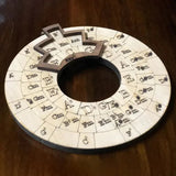 Wooden Chord Wheel – Music Theory Aid for Piano, Guitar & Keyboard