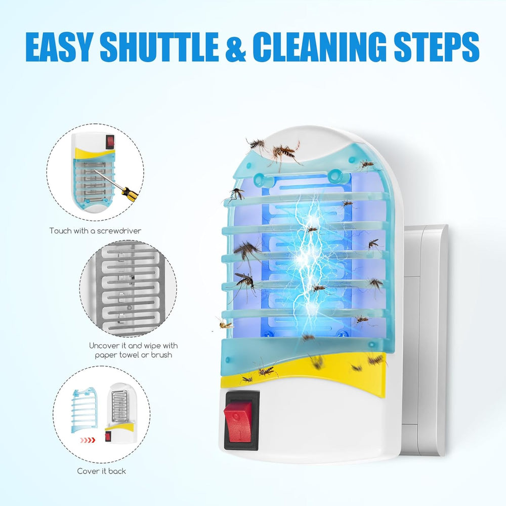 Electric UV Insect Trap – 50m² Coverage, Chemical-Free & Enclosed High-Voltage Grid