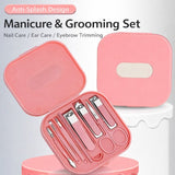 Stainless Steel Manicure Set – 6 Tools, 0.02mm Blade & Travel Case