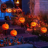 Solar Pumpkin Garden Lantern - Warm Halloween Light