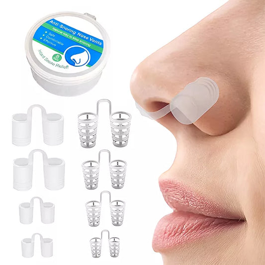 Anti-Snoring Nose Clips – Medical-Grade Silicone, 8 Sizes & Reusable