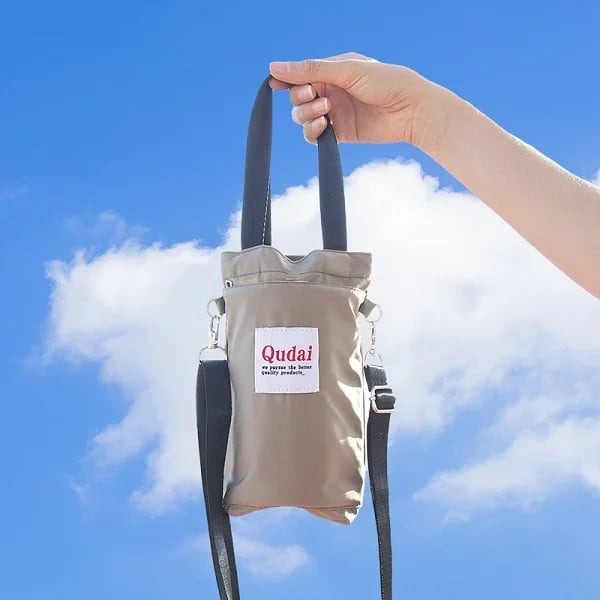 Multifunktionale Umhängetasche mit Getränkehalter – Ideal für Reisen, Sport und Alltag