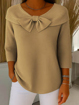 Optimized Product Title: "Helen™ Eleganter Strickpullover mit Schleifendetail – Stilvoller Damenpullover für jeden Anlass" 

This title includes relevant keywords while maintaining clarity and appeal for potential customers.