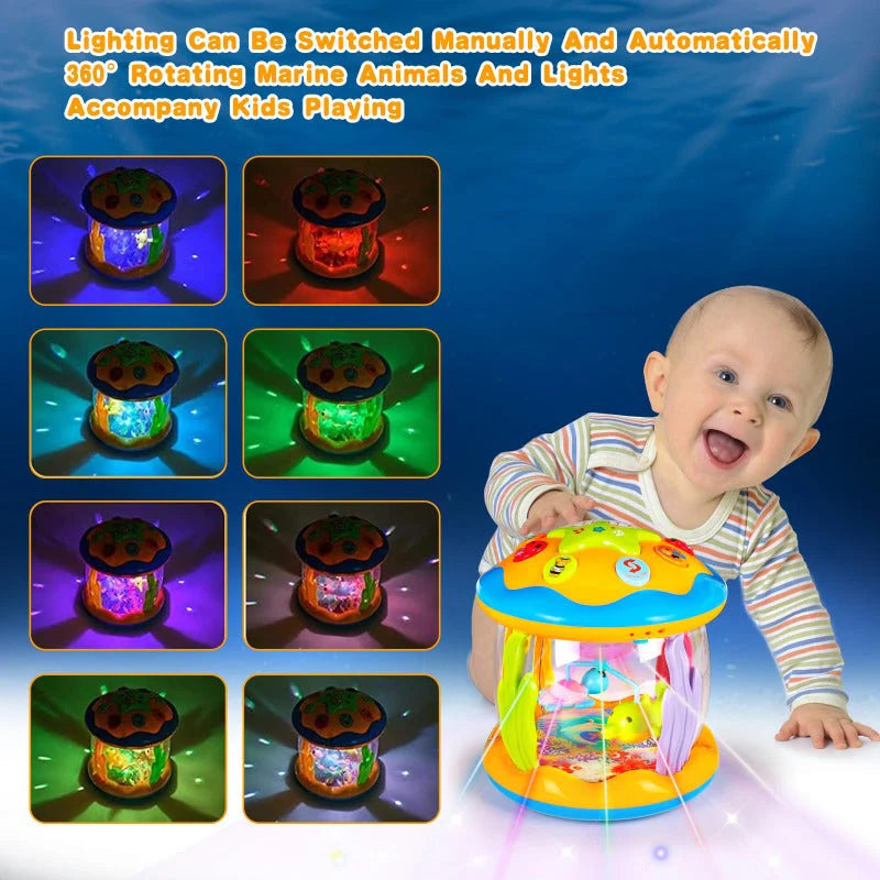 Optimized Product Title: **Rotierender Baby-Nachtlicht-Projektor mit Musik und Sternenhimmel – Beruhigende Schlafhilfe für Neugeborene und Kleinkinder** 

This title includes relevant keywords while providing more detail about the product's features and b