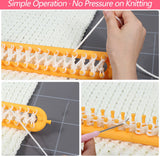 Needle-Free Knitting Loom – Peg System, 4 Sizes 26-58cm & Multi-Color