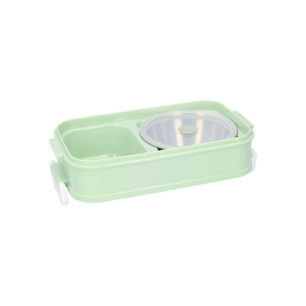 3-Tier Bento Lunch Box – Leakproof, Soup Container & Reusable Cutlery