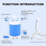 Optimized Product Title: **Tragbare Akku-Outdoor-Dusche – Ideal für Camping, Reisen und Strand** 

This title includes relevant keywords and phrases that potential customers might search for, while also highlighting the product's key features and uses.