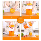 Manual Citrus Juicer – BPA-Free PP, 300ml Capacity & Built-In Filter