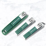 Stainless Steel Nail Clipper Set – 4-Piece, Anti-Splash Design & Nail File