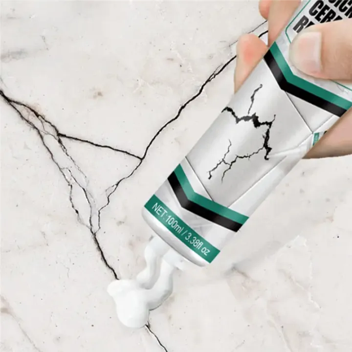 Fast-Drying Tile Repair Paste – Waterproof, Ceramic & Marble, 2-Set with Tools