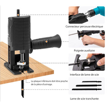 Enhanced Product Title: **Blechnibbler-Aufsatz für Bohrmaschine – Präzise 360° Rotationsschneider für Saubere Metall- und Blecharbeiten** 

This title includes relevant keywords and emphasizes the product's features for better visibility in Google Shoppin