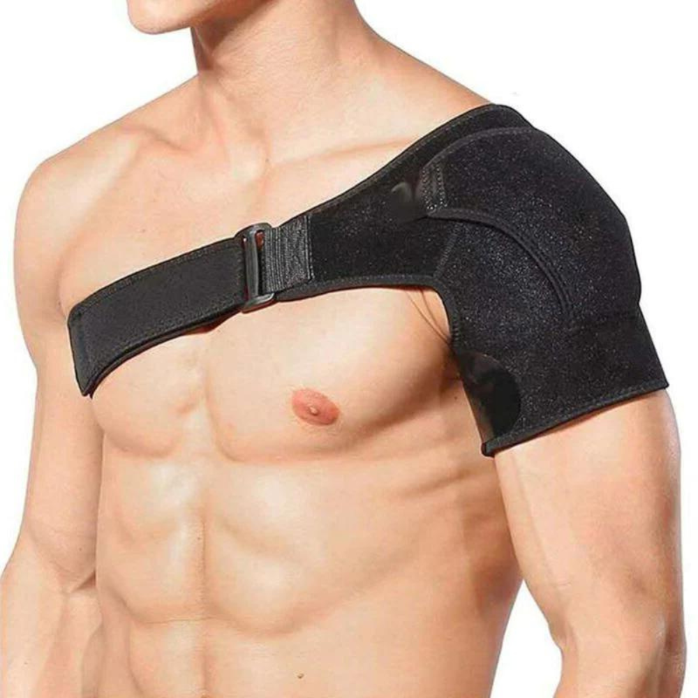 Adjustable Shoulder Brace – Breathable Fabric, One Size & Pain Relief Support
