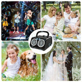 Bubble Machine – 26 Nozzles, 2000+ Bubbles/Min & Rechargeable Portable