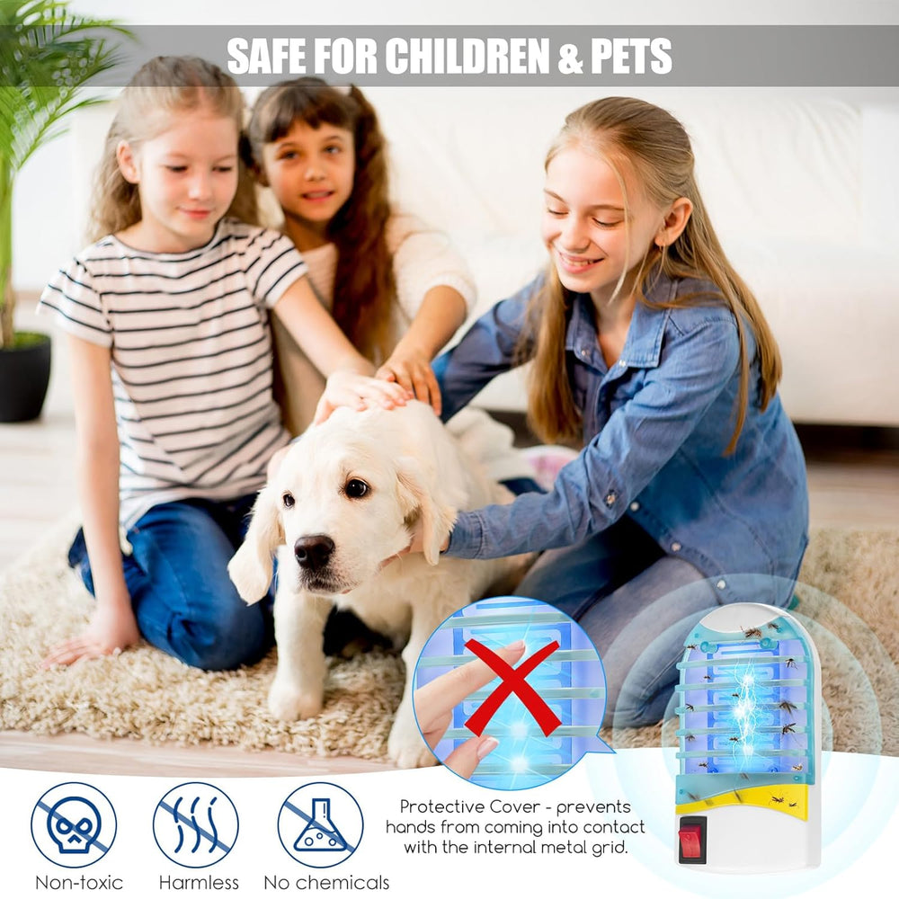 Electric UV Insect Trap – 50m² Coverage, Chemical-Free & Enclosed High-Voltage Grid