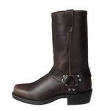 Stylish Leather Men's Cowboy Boots - Darius