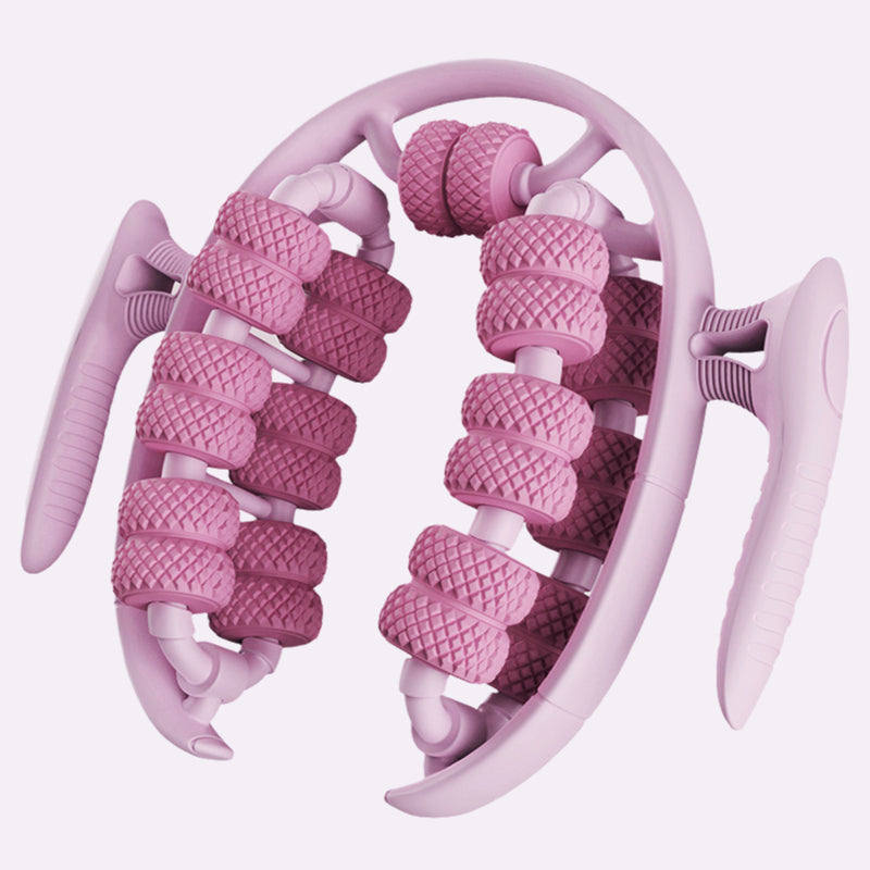 Enhanced Product Title: Ergonomic Leg Massage Roller with Stimulating Nodules for Deep Tissue Relief and Relaxation