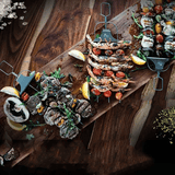 3er Grillspieß-Set mit Abstreifer – Ideal für BBQ, Grillen und Spießen