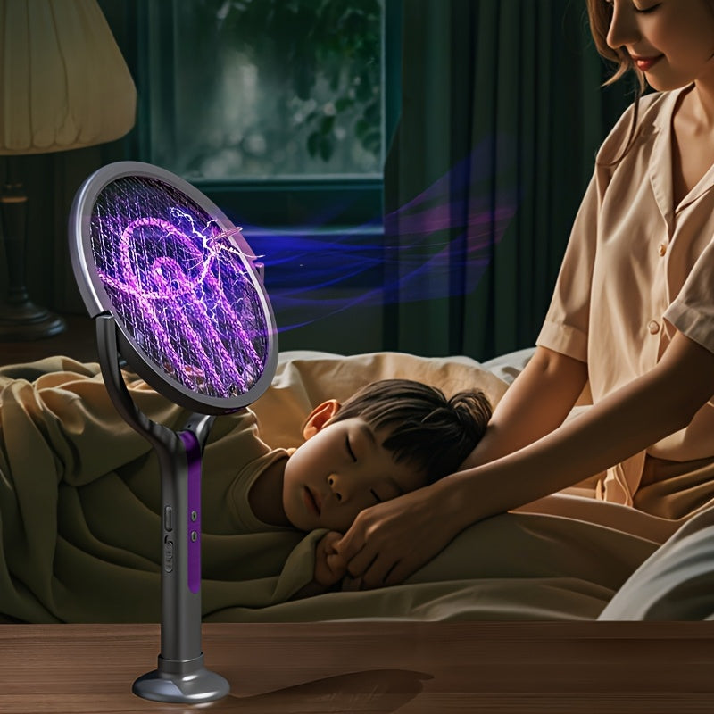Electric Mosquito Swatter – Telescopic Handle, UV Light & USB Rechargeable