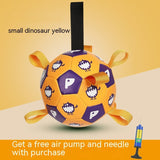 Inflatable Dog Football Toy – PU, Waterproof, 15 & 19cm with Grab Straps