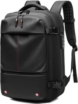 Expandable Anti-Theft Compression Travel Backpack with Wet Compartment - Perfect for Secure Travel & Outdoor Adventures