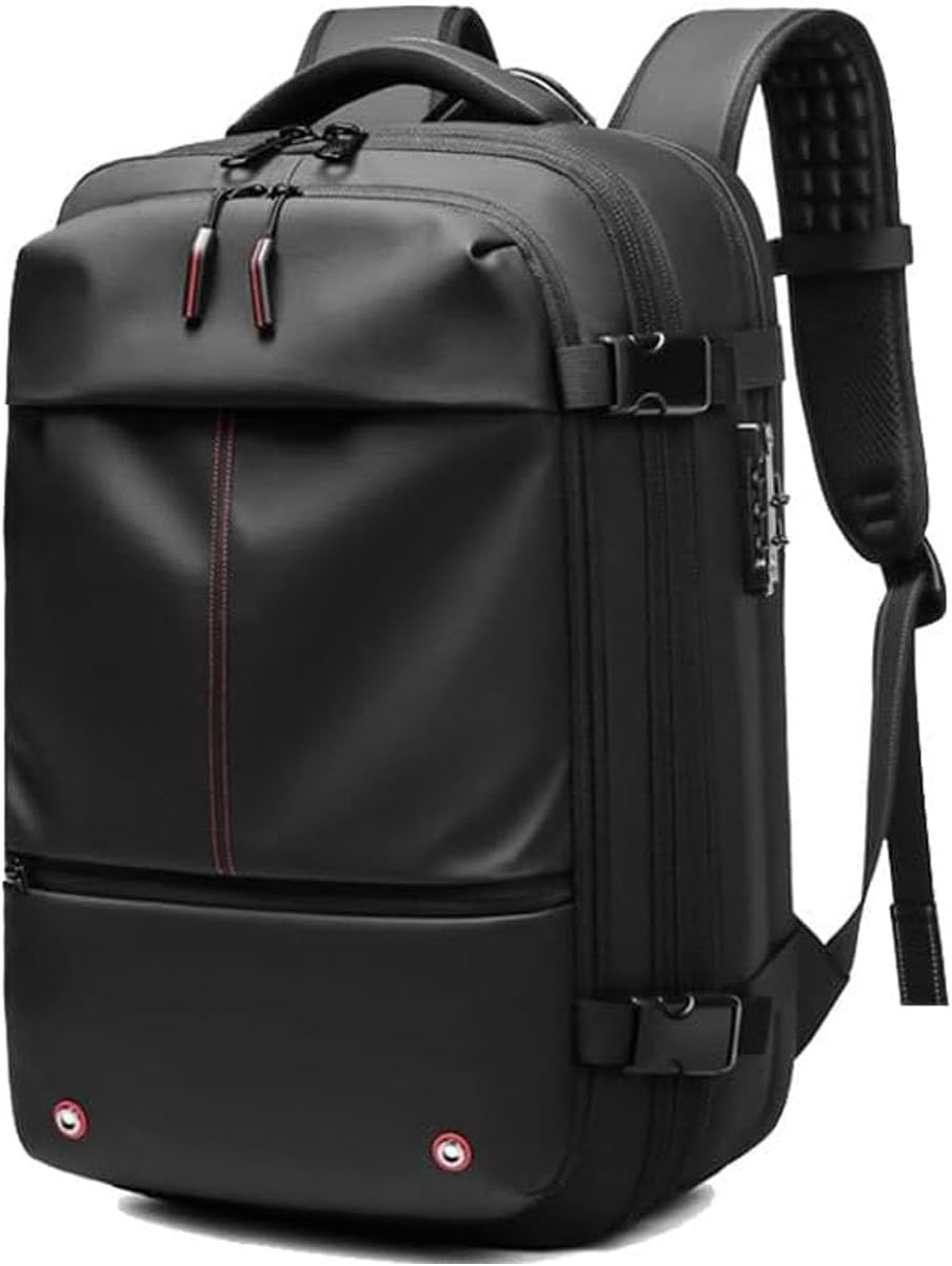 Extendable Compression Travel Backpack - Black
