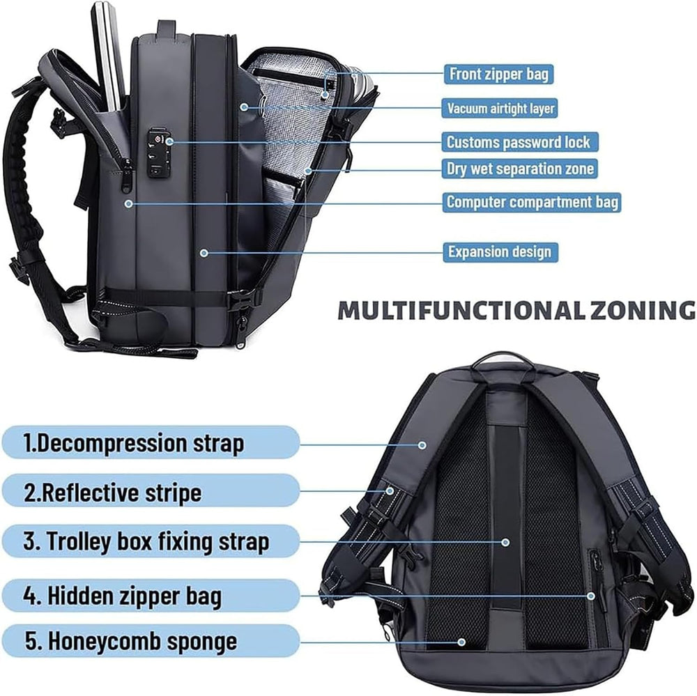 Extendable Compression Travel Backpack