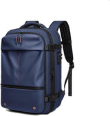 Extendable Compression Travel Backpack - Blue