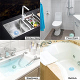 Silicone Drain Stopper – 2-in-1 Hair Catcher, Universal Fit & 5 Colors