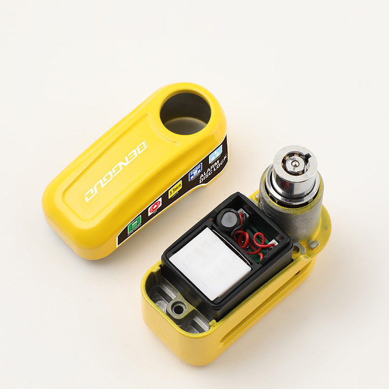 Motorcycle Brake Disc Lock with Alarm – 110 dB Siren, 6mm Pin & Aluminum Alloy