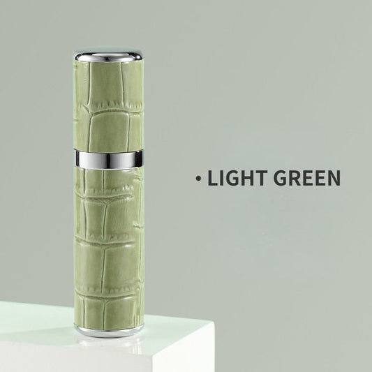 Refillable Travel Perfume Atomizer – 5ml Capacity, Leather Cover & Universal Fit