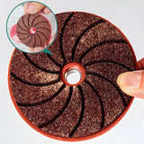 Angle Grinder Polishing Disc – Silicon Carbide, 6mm, Cooling Vents, 50 & 100 Grit