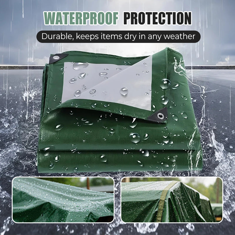 Waterproof Tarp Cover – UV-Resistant, Heat-Sealed Seams & Rustproof Grommets