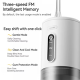 Electric Dental Water Flosser – 3 Pressure Settings, Rechargeable & Nozzle Set