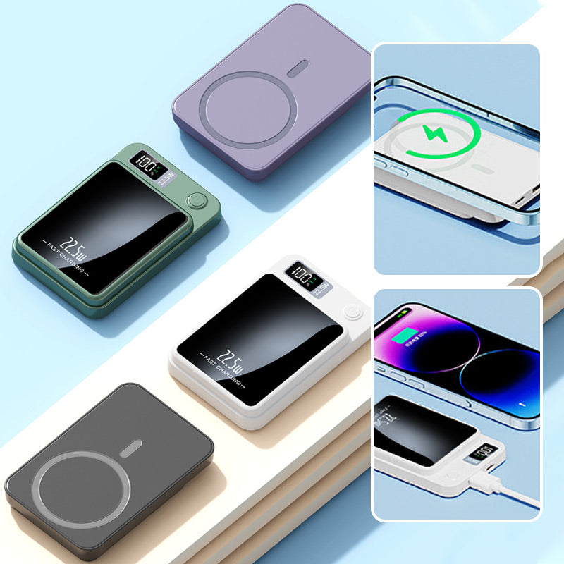 20000mAh Wireless Power Bank – 22.5W Fast Charge, Qi 15W & LED Display