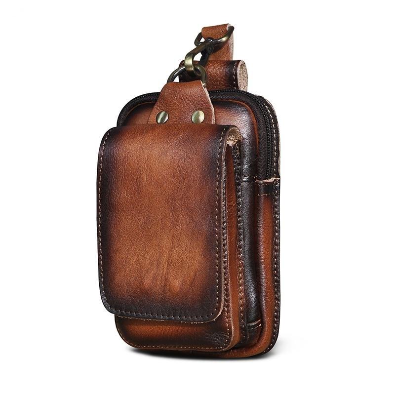 UrbanCarry Genuine Leather Men's Belt Bag