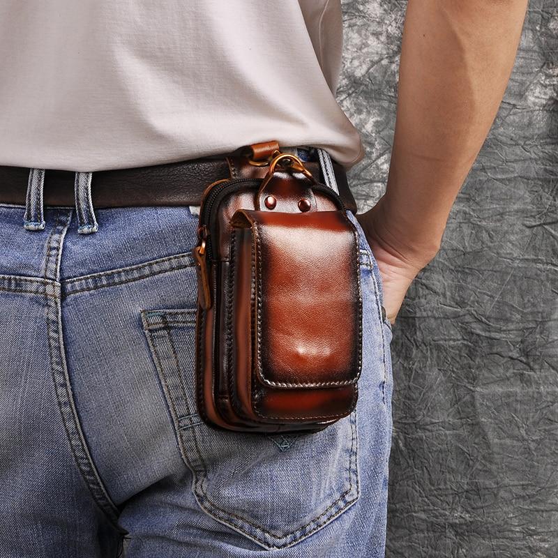 UrbanCarry Genuine Leather Men's Belt Bag
